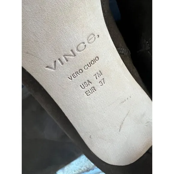 VINCE 43MM Floris pinecone Suede Knee Boots Size 7