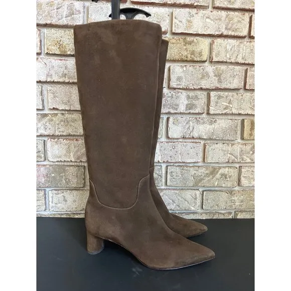 VINCE 43MM Floris pinecone Suede Knee Boots Size 7