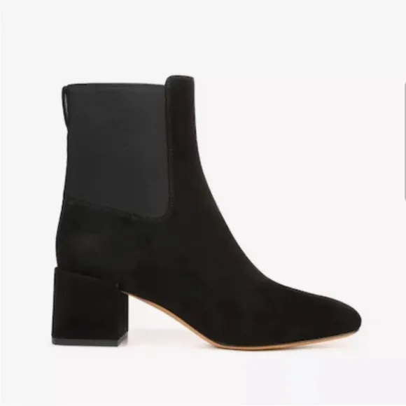 Vince black suede Kimmy booties