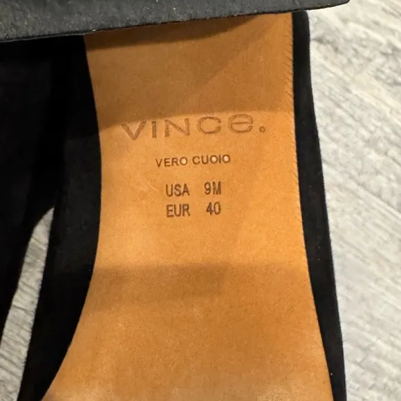 Vince black suede Kimmy booties