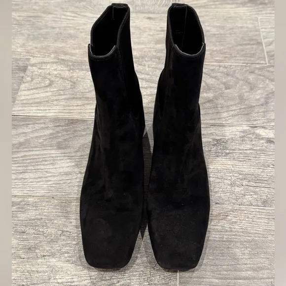 Vince black suede Kimmy booties