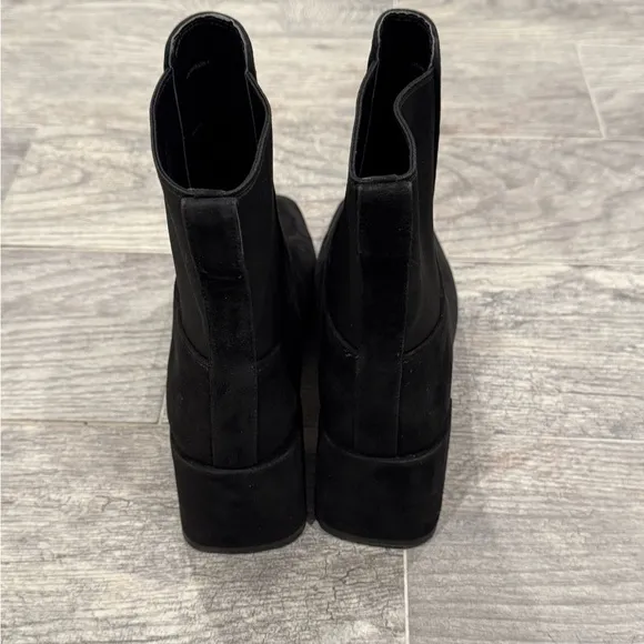 Vince black suede Kimmy booties