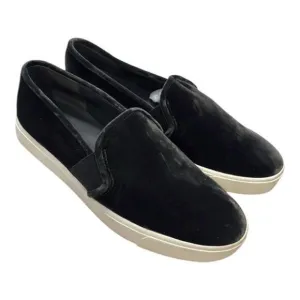 VINCE Blair Black Velvet Slip-on Loafers, Women’s US 7.