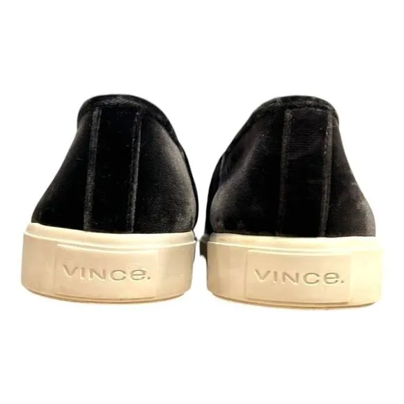 VINCE Blair Black Velvet Slip-on Loafers, Women’s US 7.