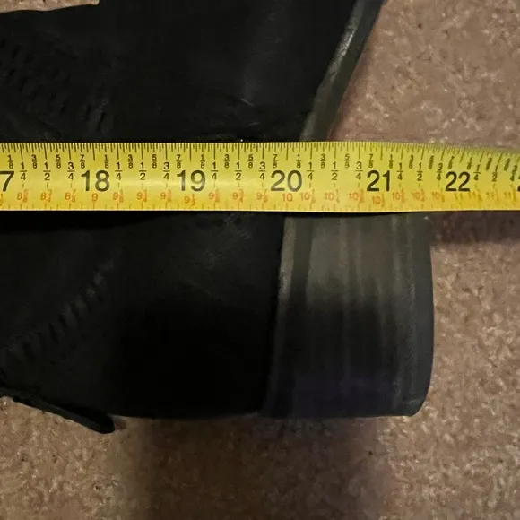 Vince Camuto Black Leather Over The Knee High Heel Boots Size 7
