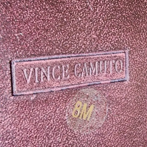 Vince Camuto Black Suede Tall Zip Boots Size 8M