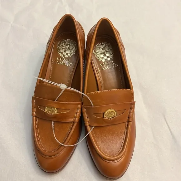Vince Camuto Carissla Leather Penny Loafers