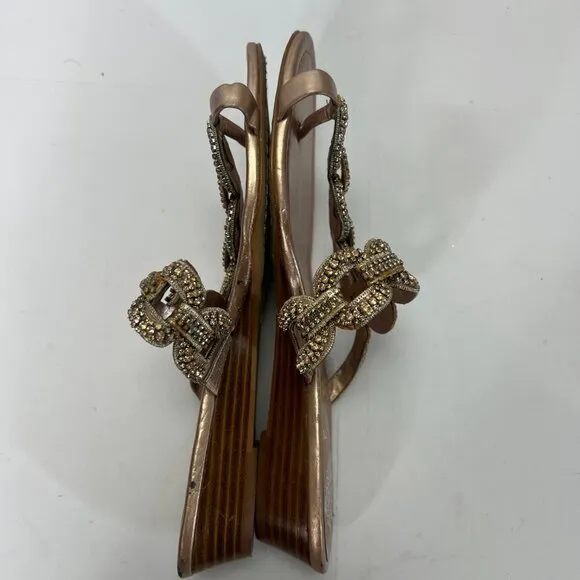 Vince Camuto Embellished Crystal Sandals Size 9