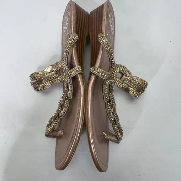 Vince Camuto Embellished Crystal Sandals Size 9