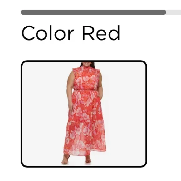 Vince Camuto Floral-Print Smocked Maxi Dress.