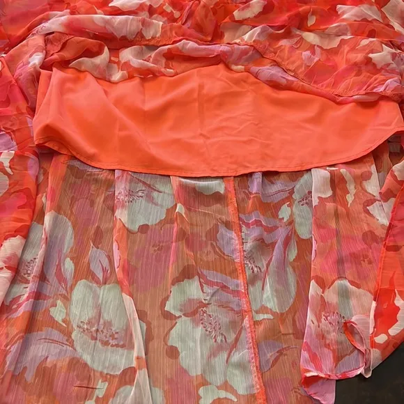 Vince Camuto Floral-Print Smocked Maxi Dress.