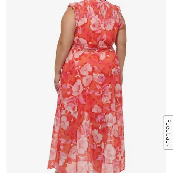 Vince Camuto Floral-Print Smocked Maxi Dress.