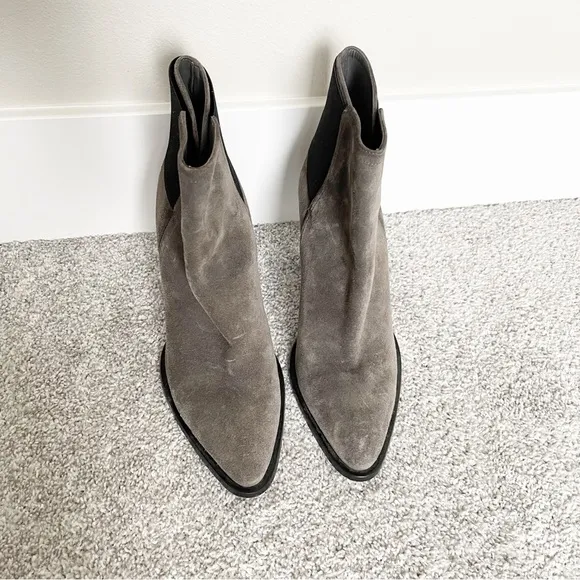 Vince Ellen Gray Suede Boots