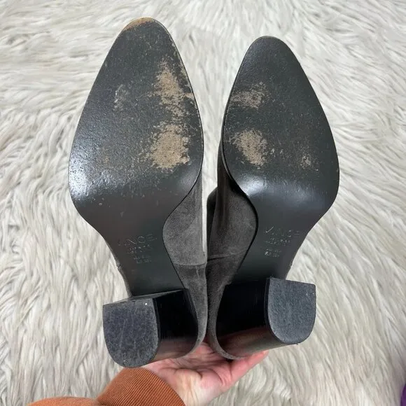 Vince Erving Block Heel Boots Booties Pull On