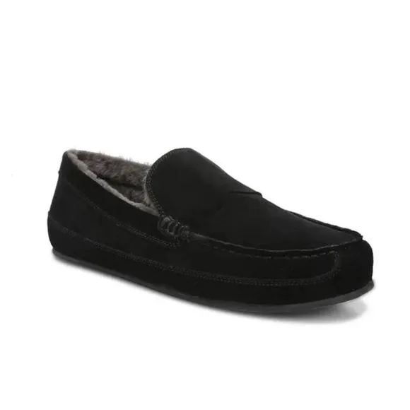 Vince Gibson Suede Lamb Fur Lined Rubber Soled in Black Size in Size 11