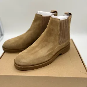 Vince Mens Erik Chelsea Boot Camel Beige Suede 10 M