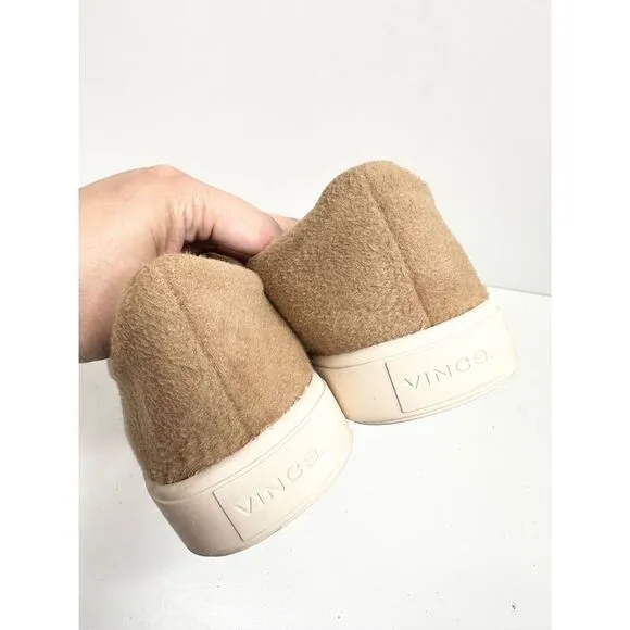 Vince Shoes Womens 8.5 Faux Suede Blair Slip On Casual Fashion Sneakers
