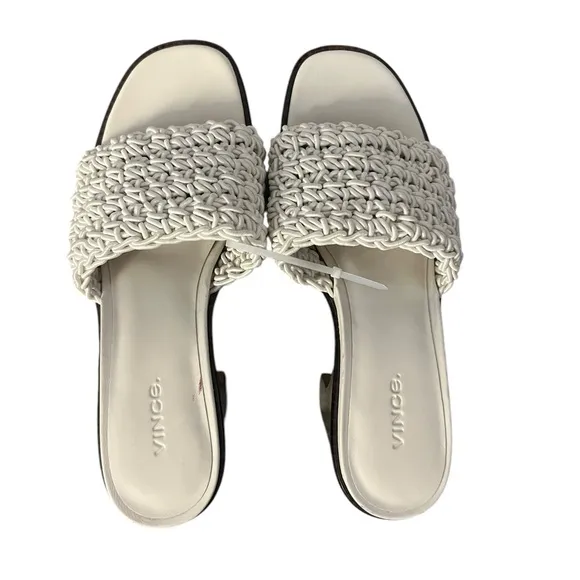 ✅Vince Women's Nicki Crochet Platform High Heel Sandals Sz 9.5