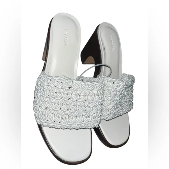 ✅Vince Women's Nicki Crochet Platform High Heel Sandals Sz 9.5