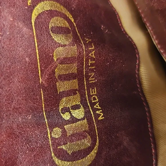 Vintage 1970's Tiamo Women's Italian Burgandy Soft Leather Boots size 8M