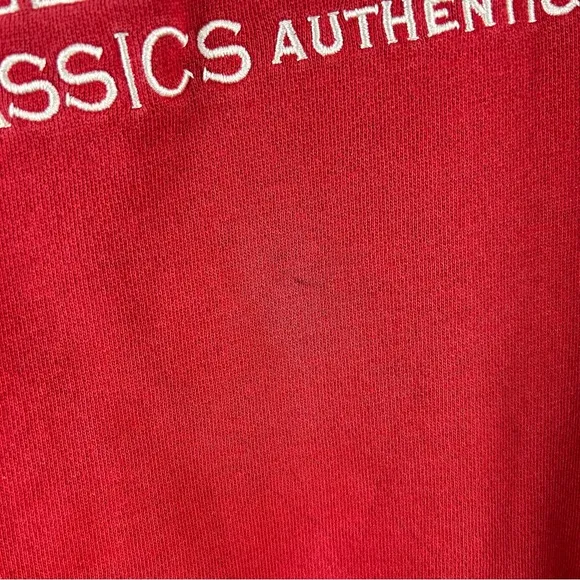 Vintage 2001 Tommy Hilfiger Red Heavyweight Crewneck Sweatshirt – Embroidered