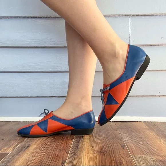 Vintage 60s Bill Pinner Leather Patchwork Loafers