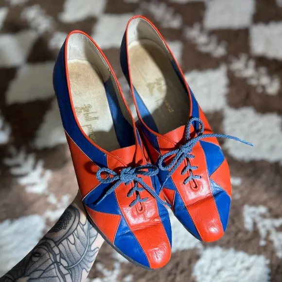 Vintage 60s Bill Pinner Leather Patchwork Loafers