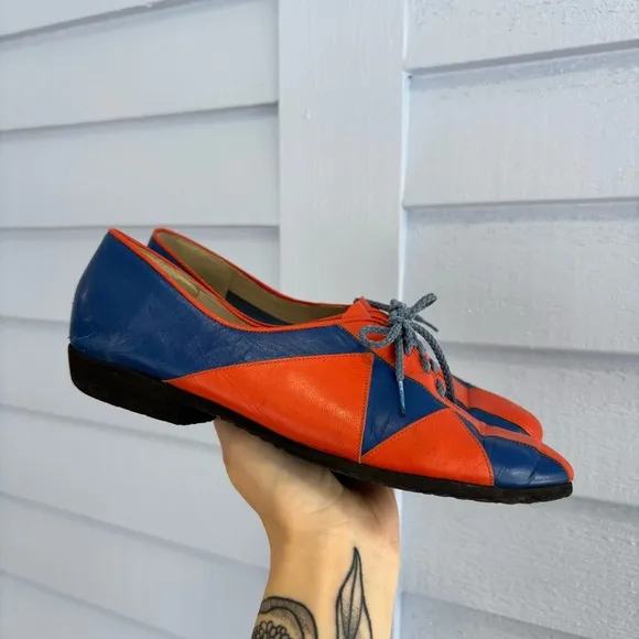 Vintage 60s Bill Pinner Leather Patchwork Loafers