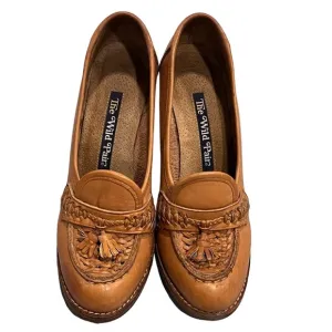 Vintage 70’s Wild Pair Brown Leather Wedge Loafers