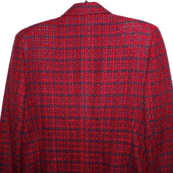 Vintage 80s Anne Klein II Tweed Blazer