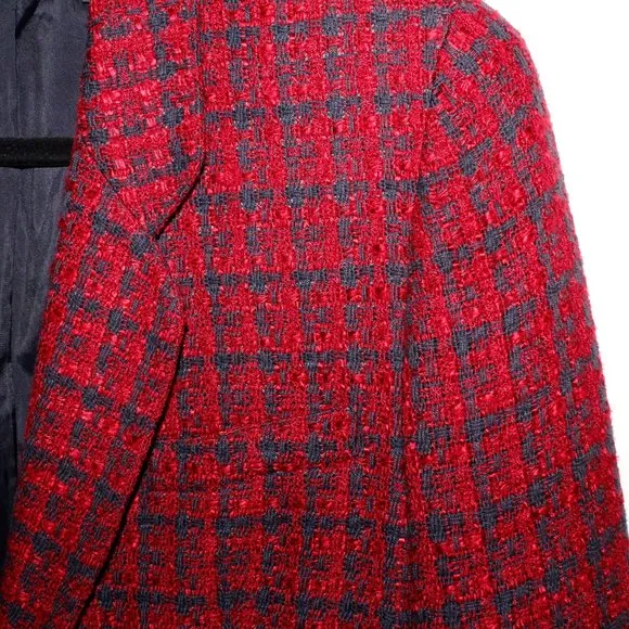 Vintage 80s Anne Klein II Tweed Blazer