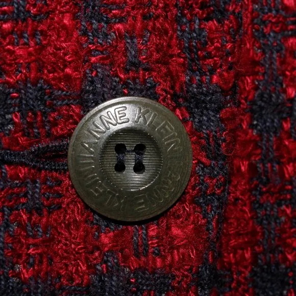 Vintage 80s Anne Klein II Tweed Blazer