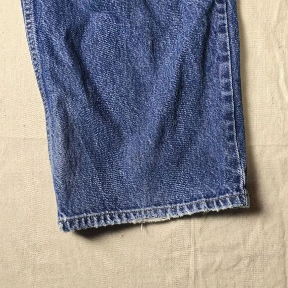 VINTAGE Anchor Blue Baggy Men Jeans 40x30 Blue‎ Denim Skateboard Street Wear Y2K