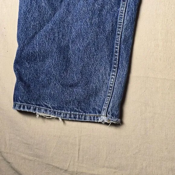 VINTAGE Anchor Blue Baggy Men Jeans 40x30 Blue‎ Denim Skateboard Street Wear Y2K