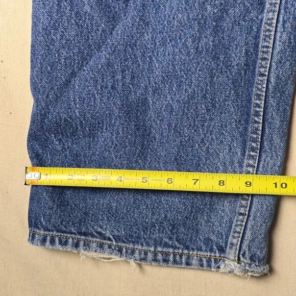 VINTAGE Anchor Blue Baggy Men Jeans 40x30 Blue‎ Denim Skateboard Street Wear Y2K
