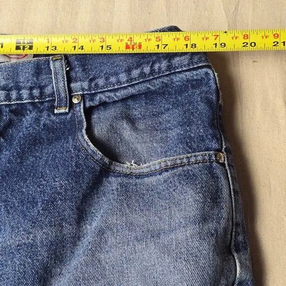 VINTAGE Anchor Blue Baggy Men Jeans 40x30 Blue‎ Denim Skateboard Street Wear Y2K