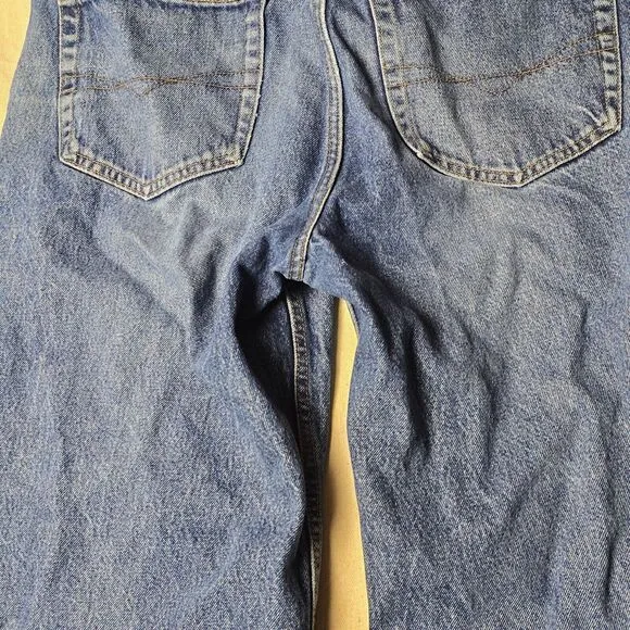 VINTAGE Anchor Blue Baggy Men Jeans 40x30 Blue‎ Denim Skateboard Street Wear Y2K