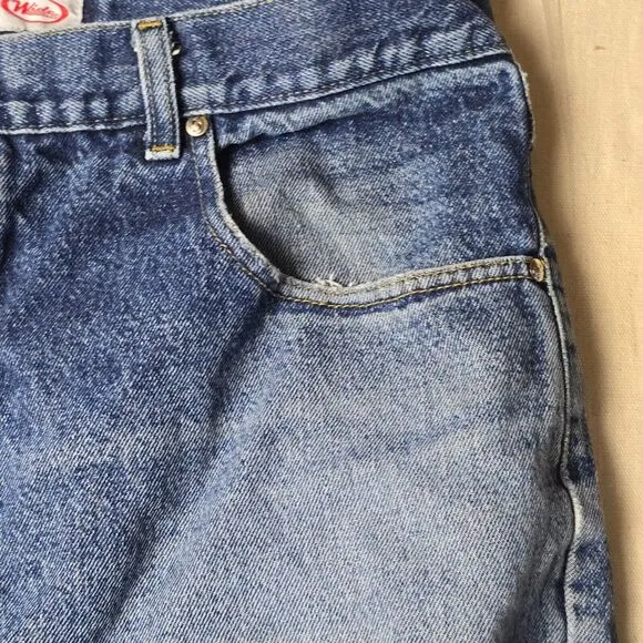 VINTAGE Anchor Blue Baggy Men Jeans 40x30 Blue‎ Denim Skateboard Street Wear Y2K