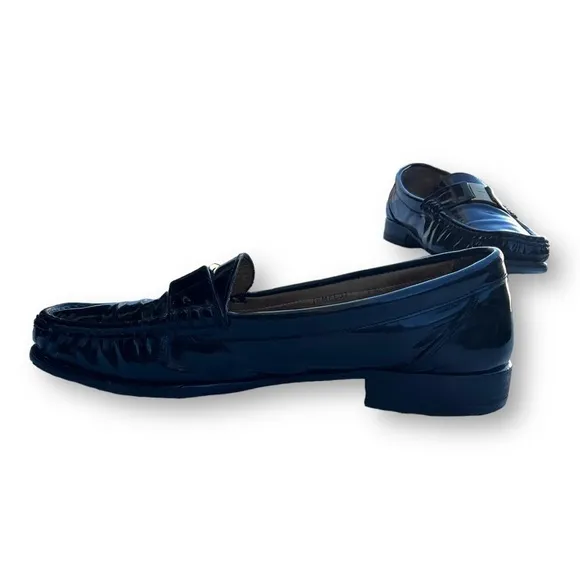 Vintage Bally Leather Slip On Loafers Size 7.5