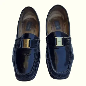 Vintage Bally Leather Slip On Loafers Size 7.5