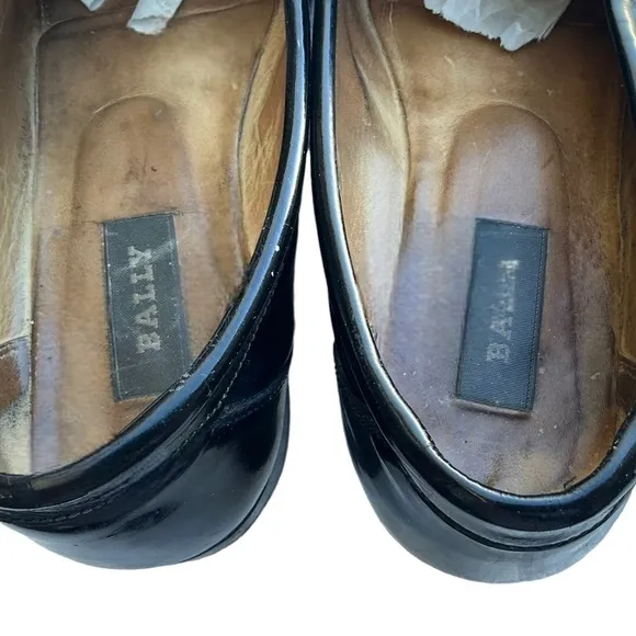Vintage Bally Leather Slip On Loafers Size 7.5