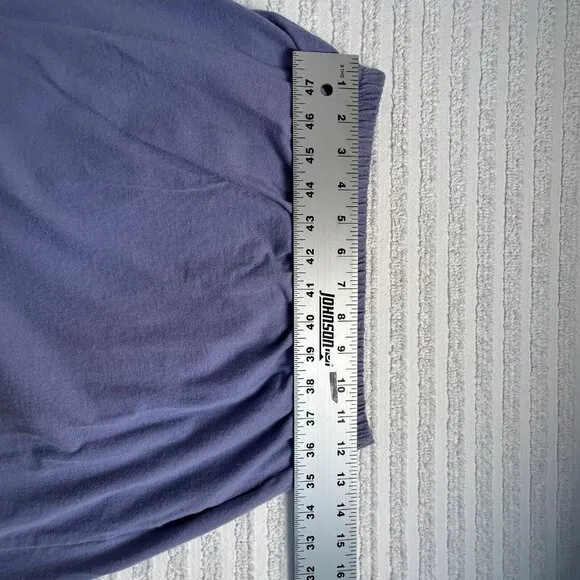 VINTAGE Blue Fish Women's Straight Maxi Skirt Purple Elastic Waist Size 1
