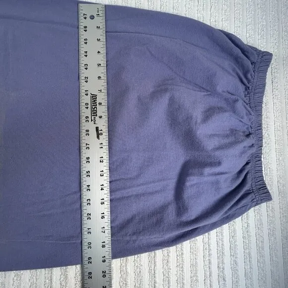 VINTAGE Blue Fish Women's Straight Maxi Skirt Purple Elastic Waist Size 1