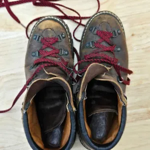 Vintage Dexter Leather Hiking Boots 1980s/1990s Mod 7.5/8 Resoled Vibram Soles