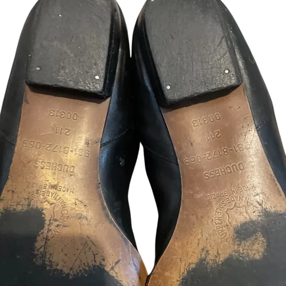 Vintage Duchess Women's Knee High Pull On Leather Riding Boots, Size 10