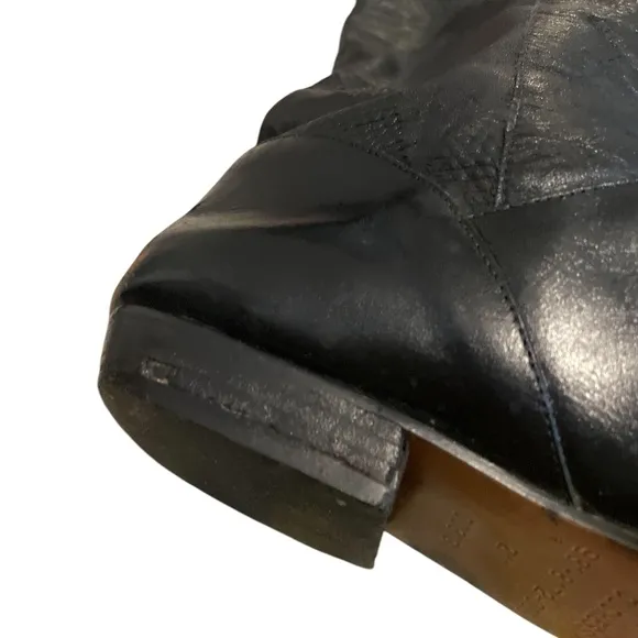 Vintage Duchess Women's Knee High Pull On Leather Riding Boots, Size 10