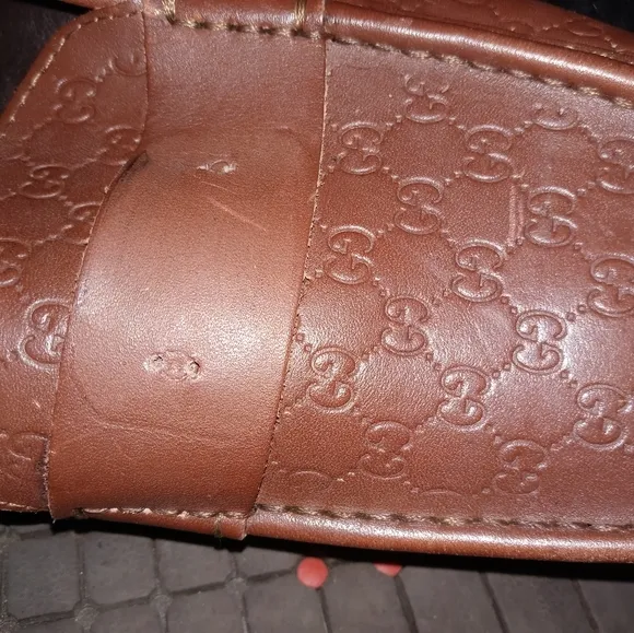 Vintage Gucci Men Brown Leather Loafers NWOT