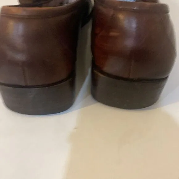Vintage Gucci &quot;  brown horsebit&quot; Jordaan men Leather sz 12