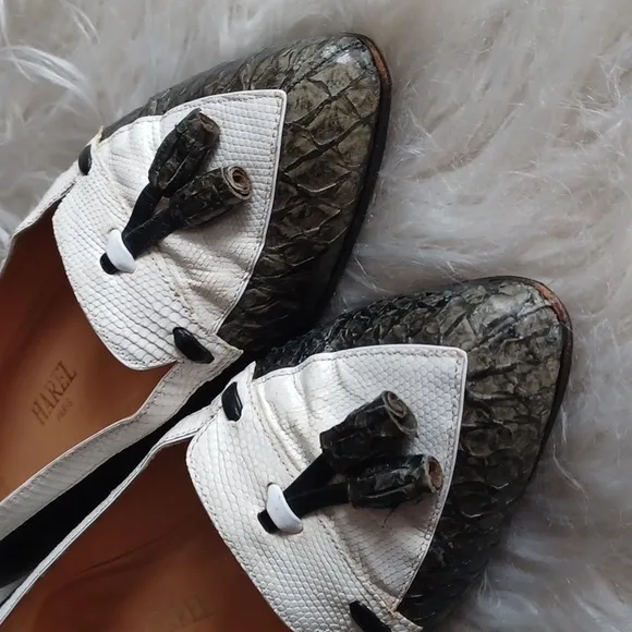 Vintage Harel Paris French leather loafers