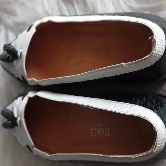 Vintage Harel Paris French leather loafers